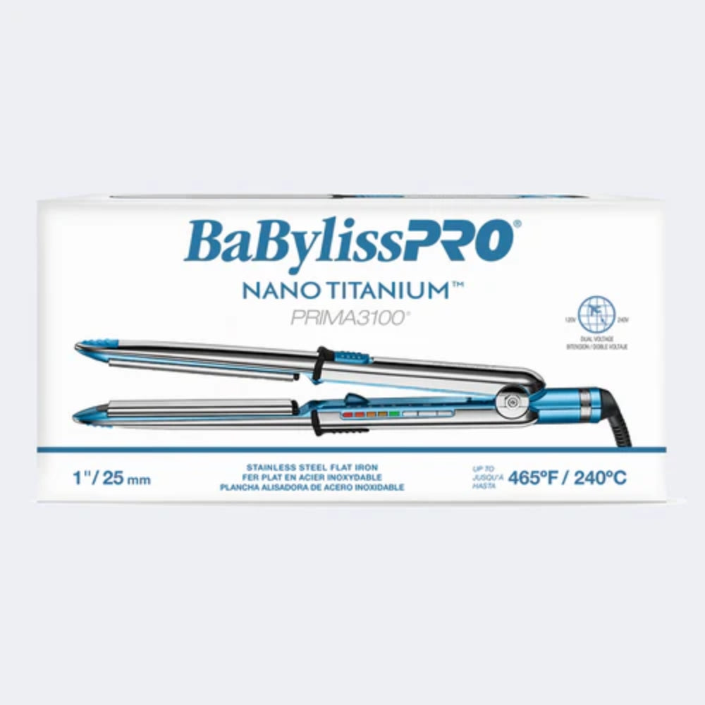 Babyliss Pro Nano Titanium Prima 3100 Flat Iron - 1" (BNT3100TUC) — image 5