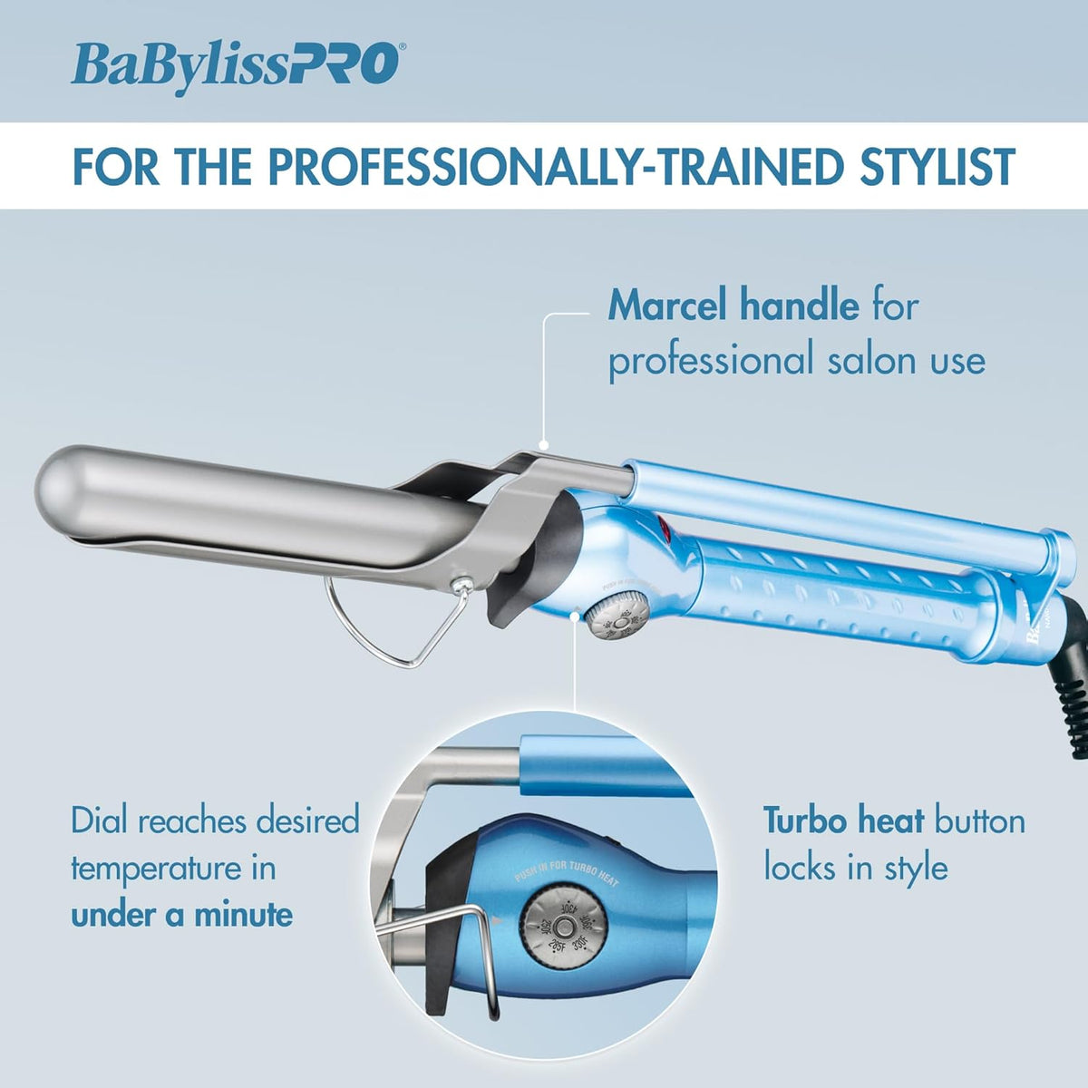 BaBylissPRO Nano Titanium Marcel Curling Iron 3/4" (BNT75M) — image 3