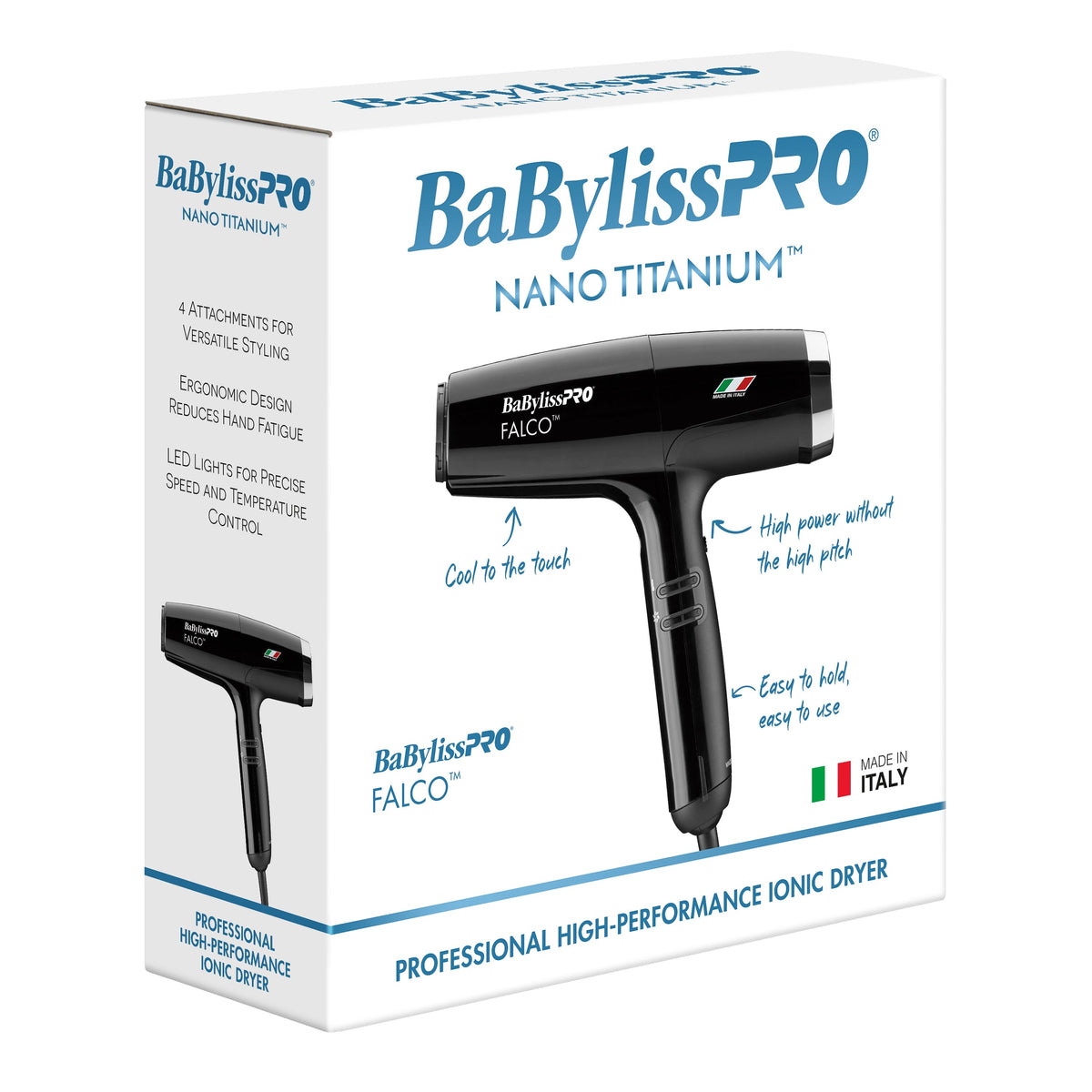 BaBylissPRO Nano Titanium Professional Italian High-Speed Falco Hair Dryer (BNT8550) — image 9
