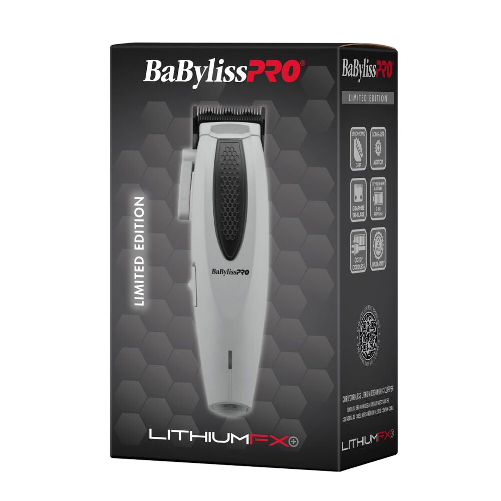 Babyliss Pro Limited Edition Lithium FX Cordless Ergonomic Clipper + Trimmer - Grey  (Combo) (FX673NSGY + FX773NGY) — image 10