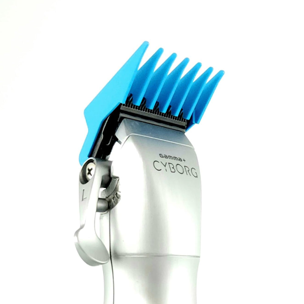 Gamma+ Dub Magnetic Tight Clipper Guards - Cyan Blue (4 Pack) (GPTGB)-Clipper Vault