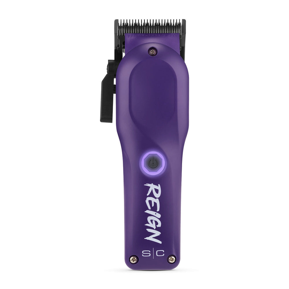 StyleCraft Reign EON Digital Brushless Motor Cordless Clipper + Trimmer - Purple (Combo) (SC620P/SC422P)