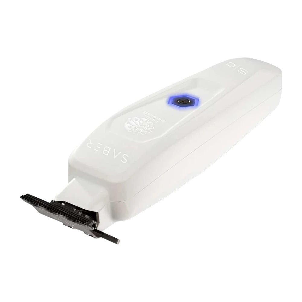 StyleCraft Limited Edition Saber II Cordless Digital Brushless Motor Clipper + Trimmer - White (SC619/SC421W) (Combo)