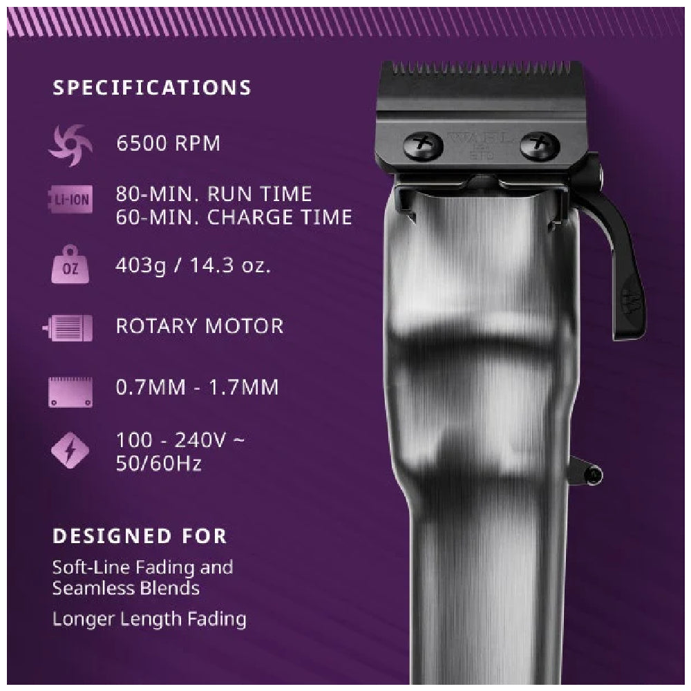Wahl Professional All-Metal Legend+ Cord/Cordless Clipper (Green / Purple)