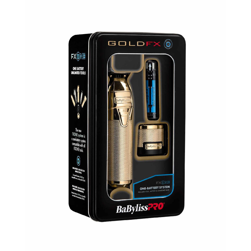 BaBylissPRO FXONE GoldFX Cordless Clipper + FXONE GoldFX Trimmer + FXONE GoldFX Shaver (Combo) (#FX899G + # FX799G + #FXFX79FSG)