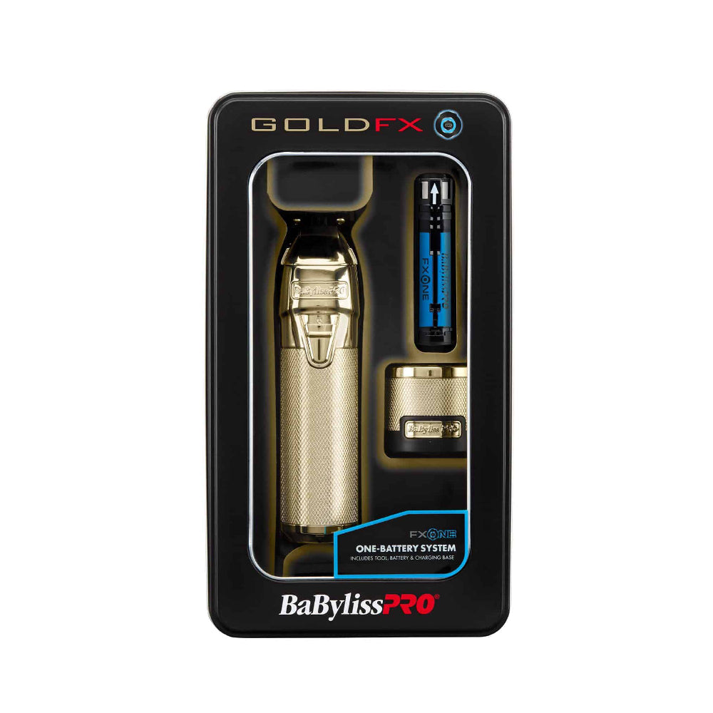 BaBylissPRO FXONE GoldFX Cordless Clipper + FXONE GoldFX Trimmer + FXONE GoldFX Shaver (Combo) (#FX899G + # FX799G + #FXFX79FSG)