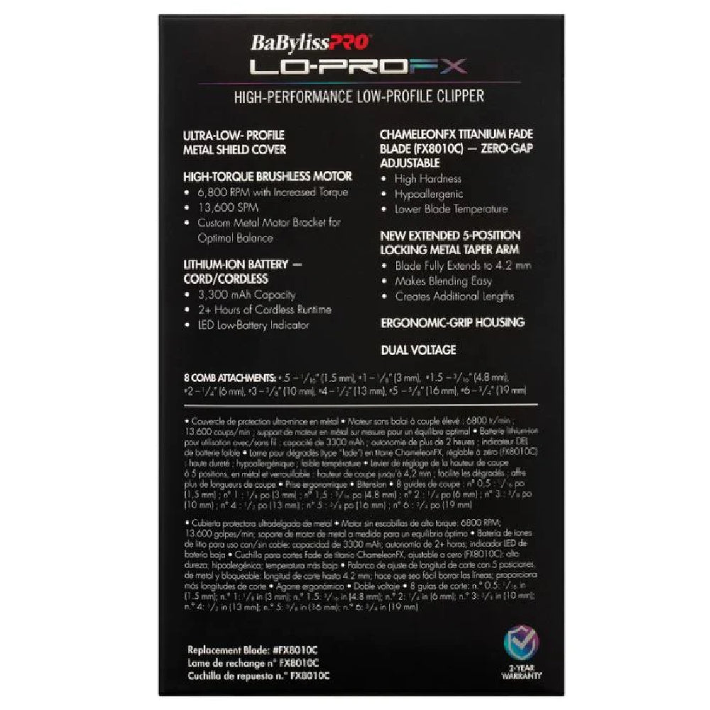 Babyliss Pro Lo-ProFX Clipper - Iridescent — image 4