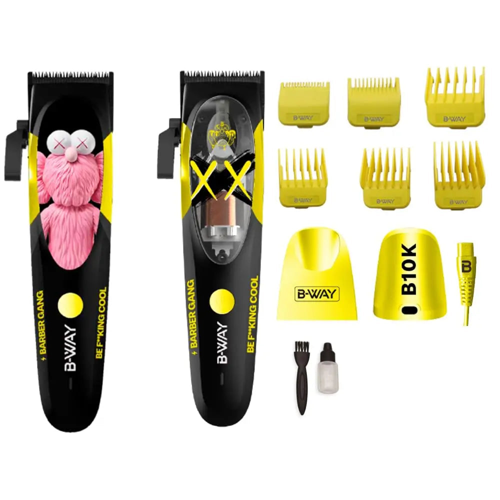 B-Way B10K Clipper, T-Pro Trimmer, Off-Shaver Black - 3 in 1 Set (Copy)